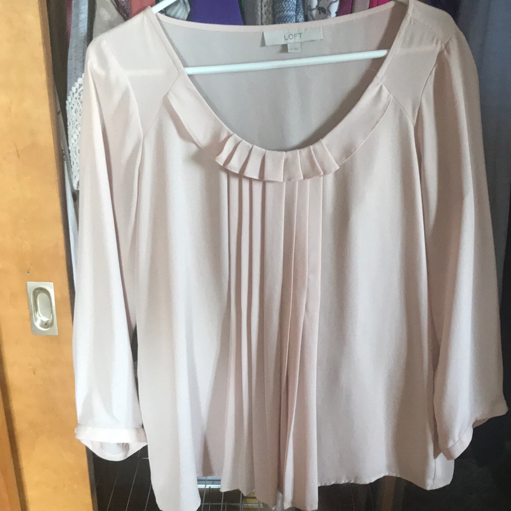 Loft pleated blouse